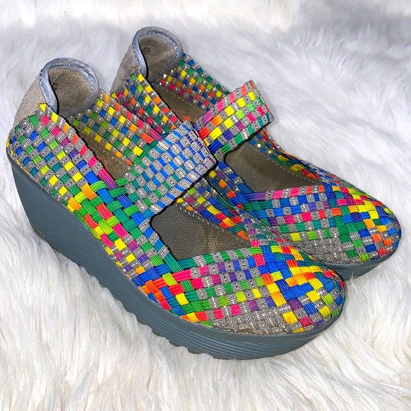 St. John’s Bay • Rainbow Woven Wedges - Picture 4 of 14